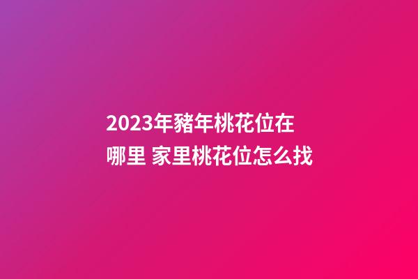 2023年豬年桃花位在哪里 家里桃花位怎么找